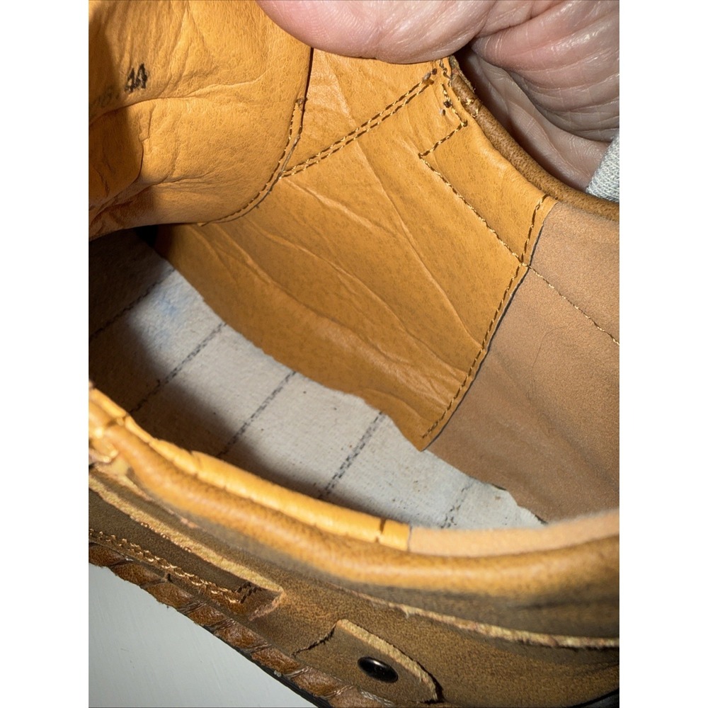 Madixa Kapda-Vintage Leather Boots-Brown Size 10 Hand Stitched Excellent Cond. - Picture 9 of 9
